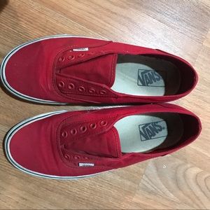old school red vans